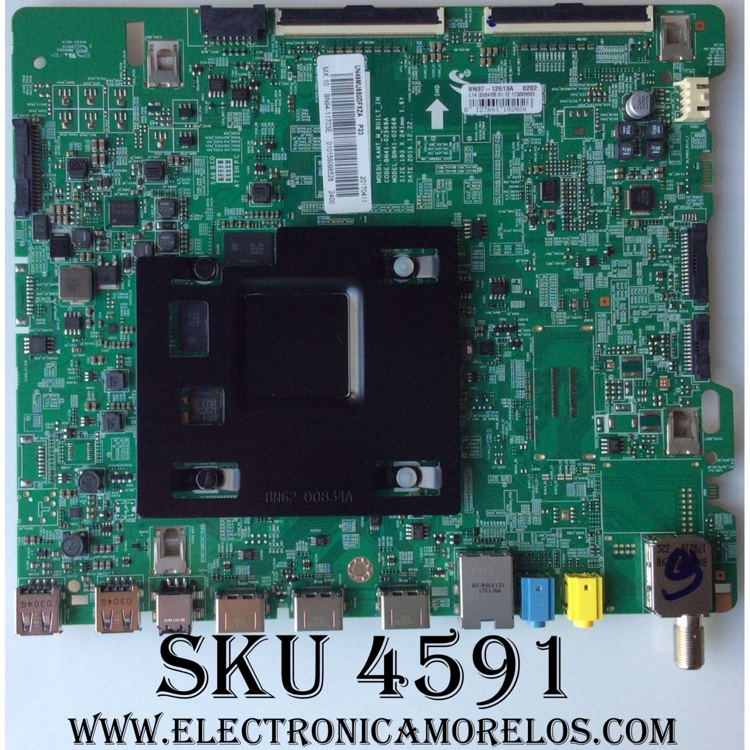 MAIN PARA TV SAMSUNG / NUMERO DE PARTE BN94-11703E / BN41-02568A / BN97-12613A / BN9411703E / PARTE SUSTITUTA BN94-12424E / PANEL CY-WK049HGLV2H / MODELO UN49MU650 / UN49MU650DFXZA FA01